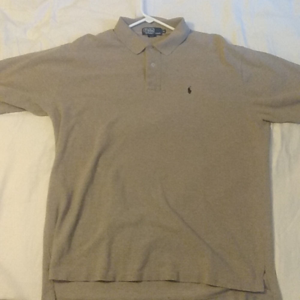 Extra large tan Polo Ralph Lauren polo shirt